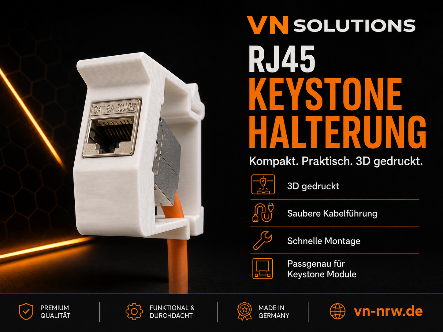 RJ45 Keystone Halterung