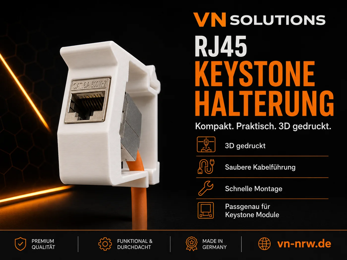 RJ45 Keystone Halterung