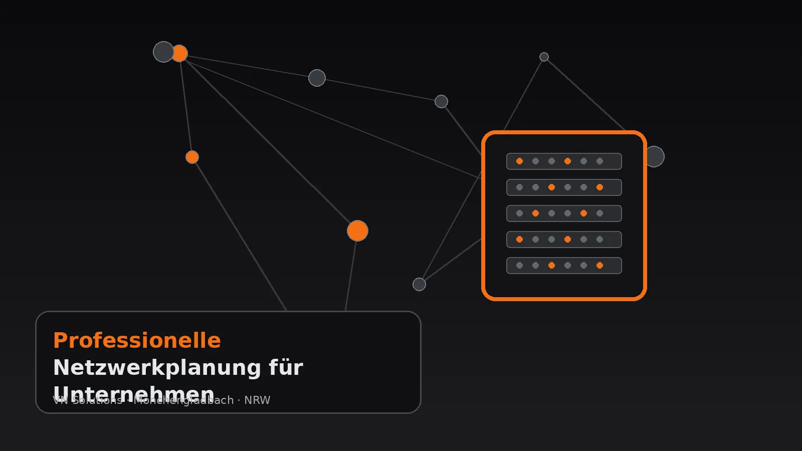 Planung eines professionellen Netzwerkprojekts durch VN Solutions
