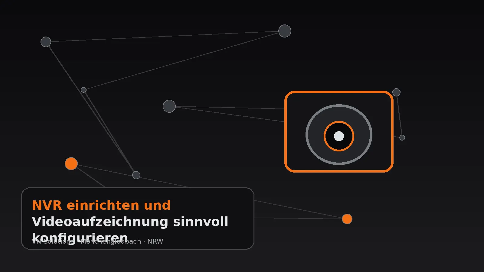 NVR einrichten und Videoaufzeichnung sinnvoll konfigurieren durch VN Solutions