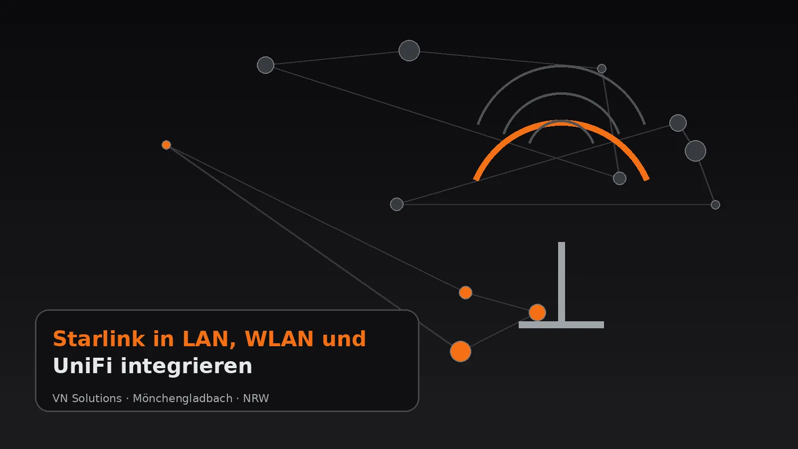 Starlink in LAN, WLAN und UniFi integrieren durch VN Solutions